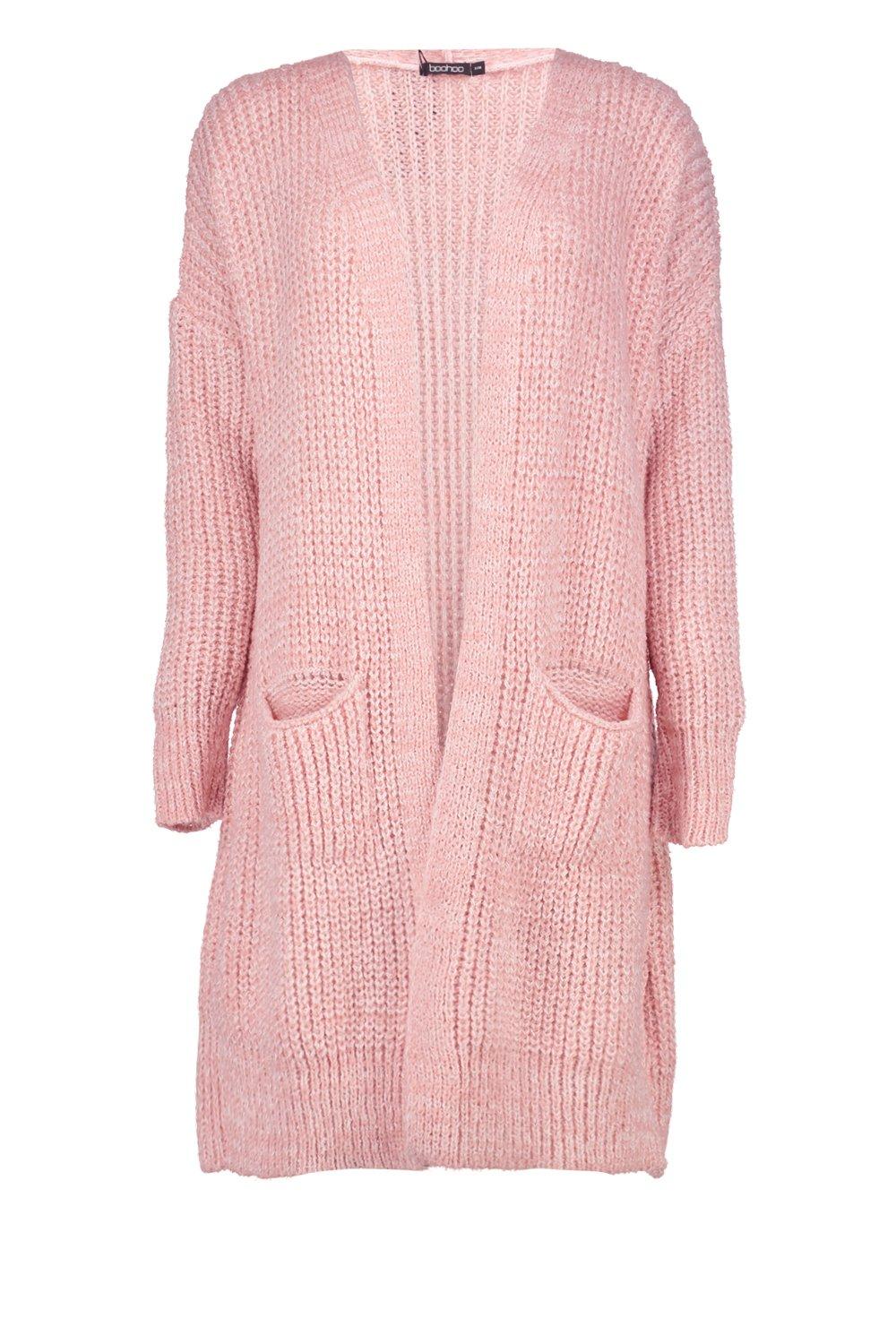 pink boyfriend cardigan