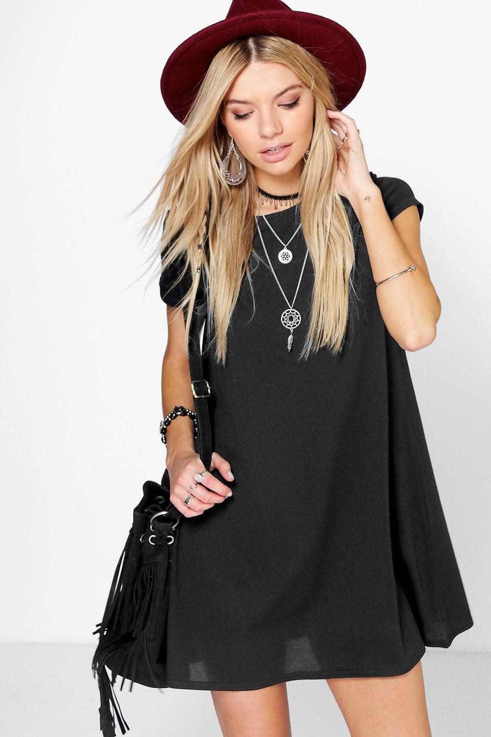 boohoo knitted swing dress