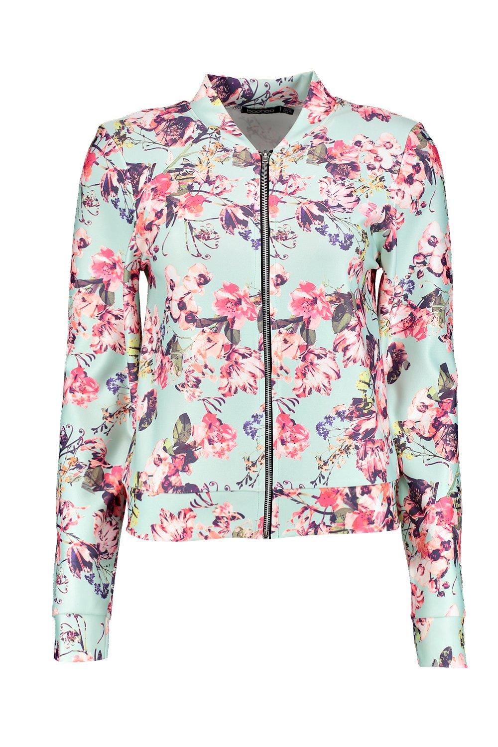 Floral bomber jacket uk sale