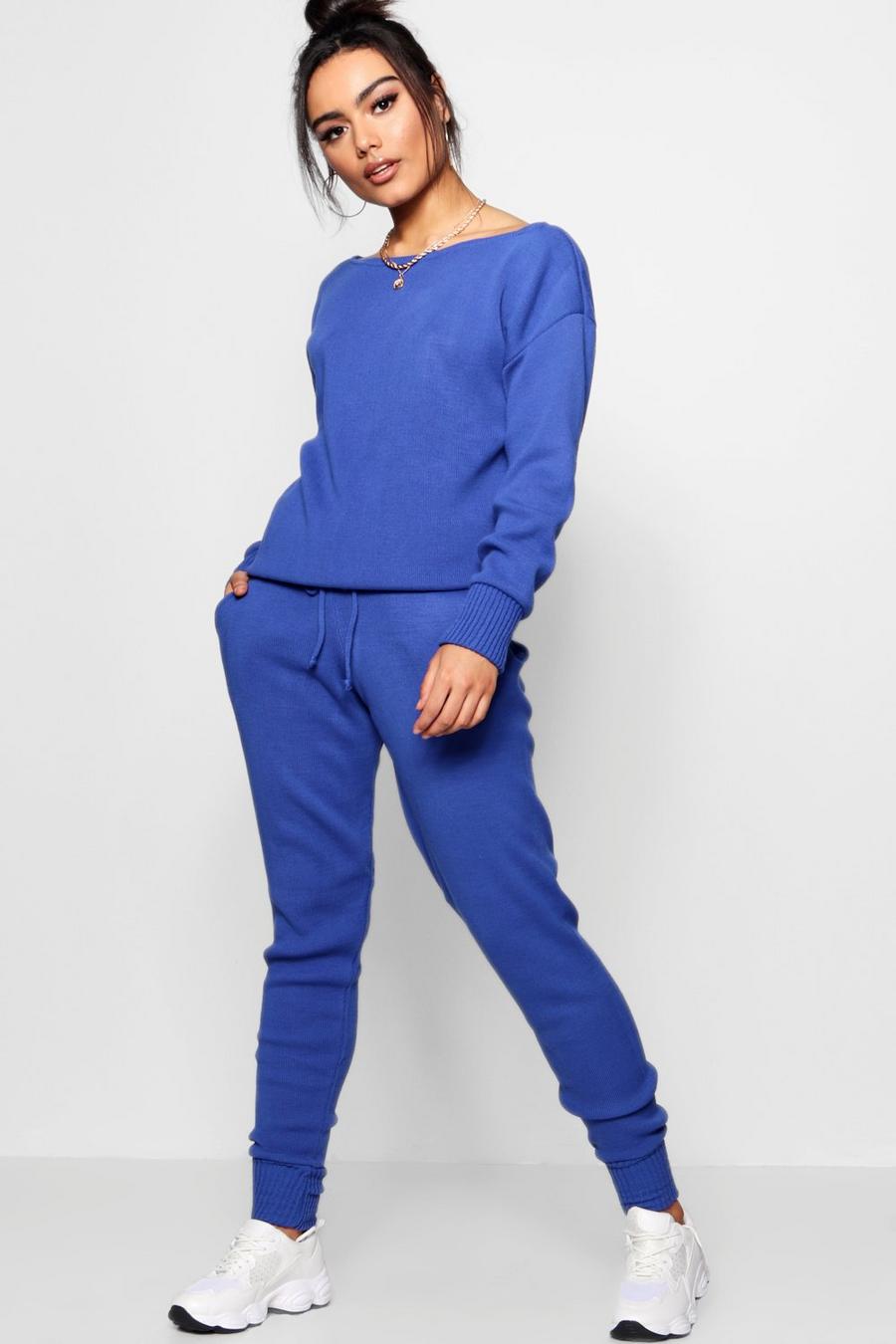 Cobalt Boutique Heavy Knitted Tracksuit image number 1
