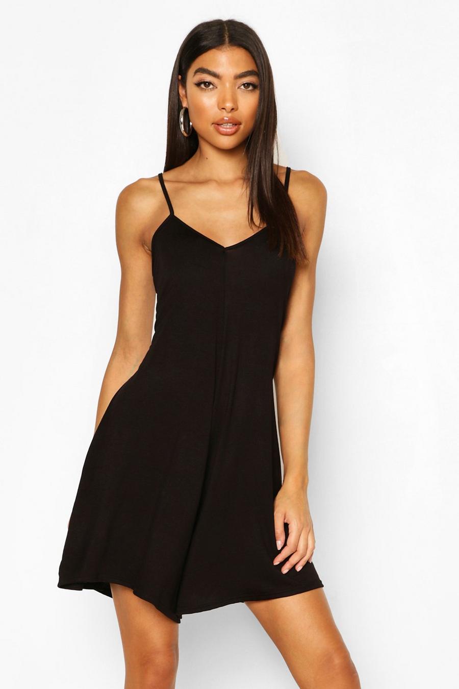 Black Tall Swing Playsuit