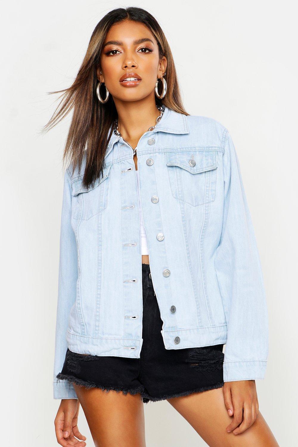 Stone washed shop jean jacket