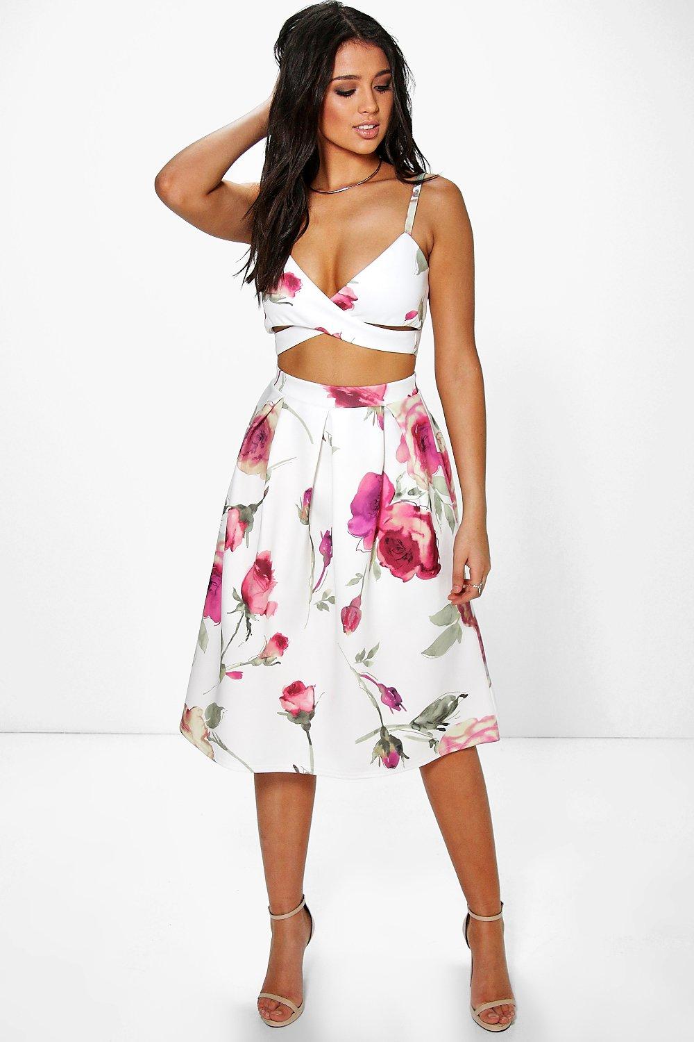 co ord set midi skirt