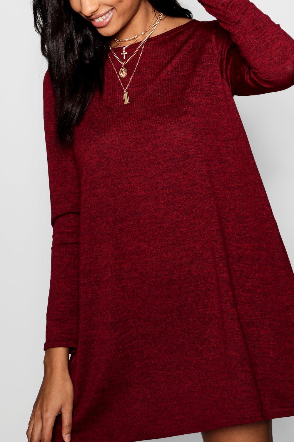 boohoo knitted swing dress