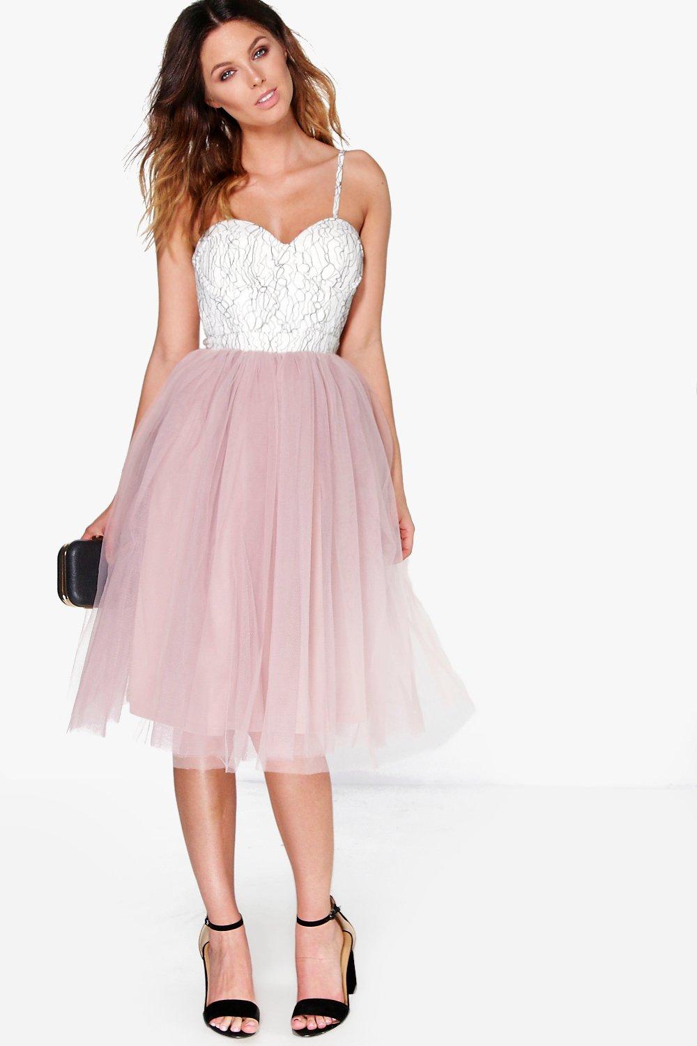 boohoo tulle dress