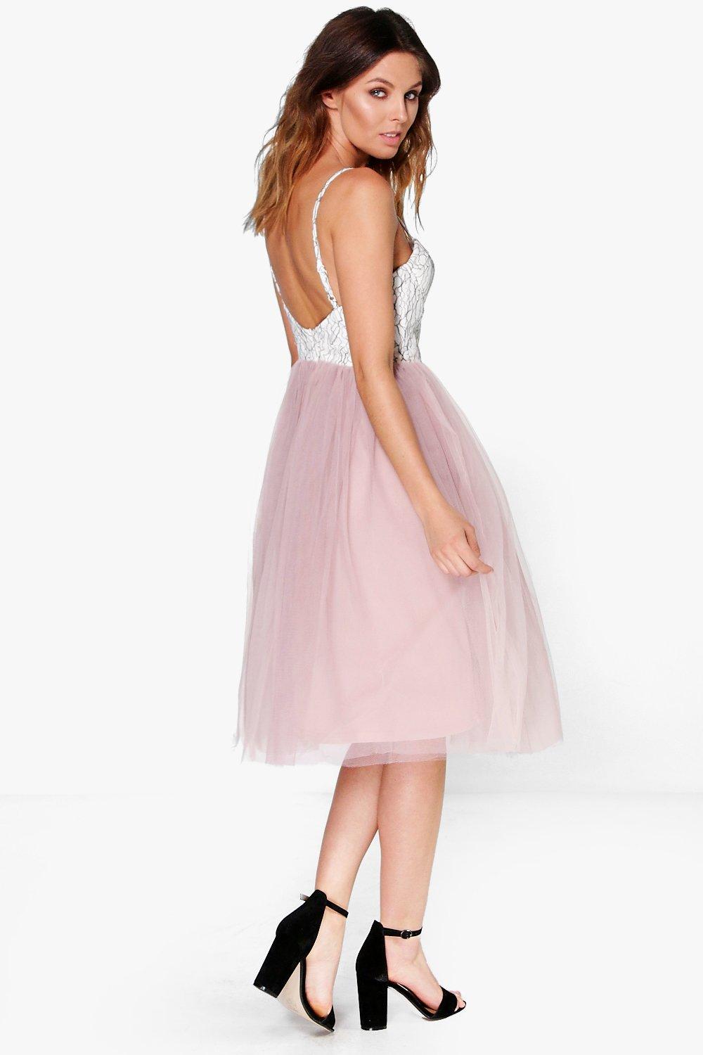 boohoo tulle dress