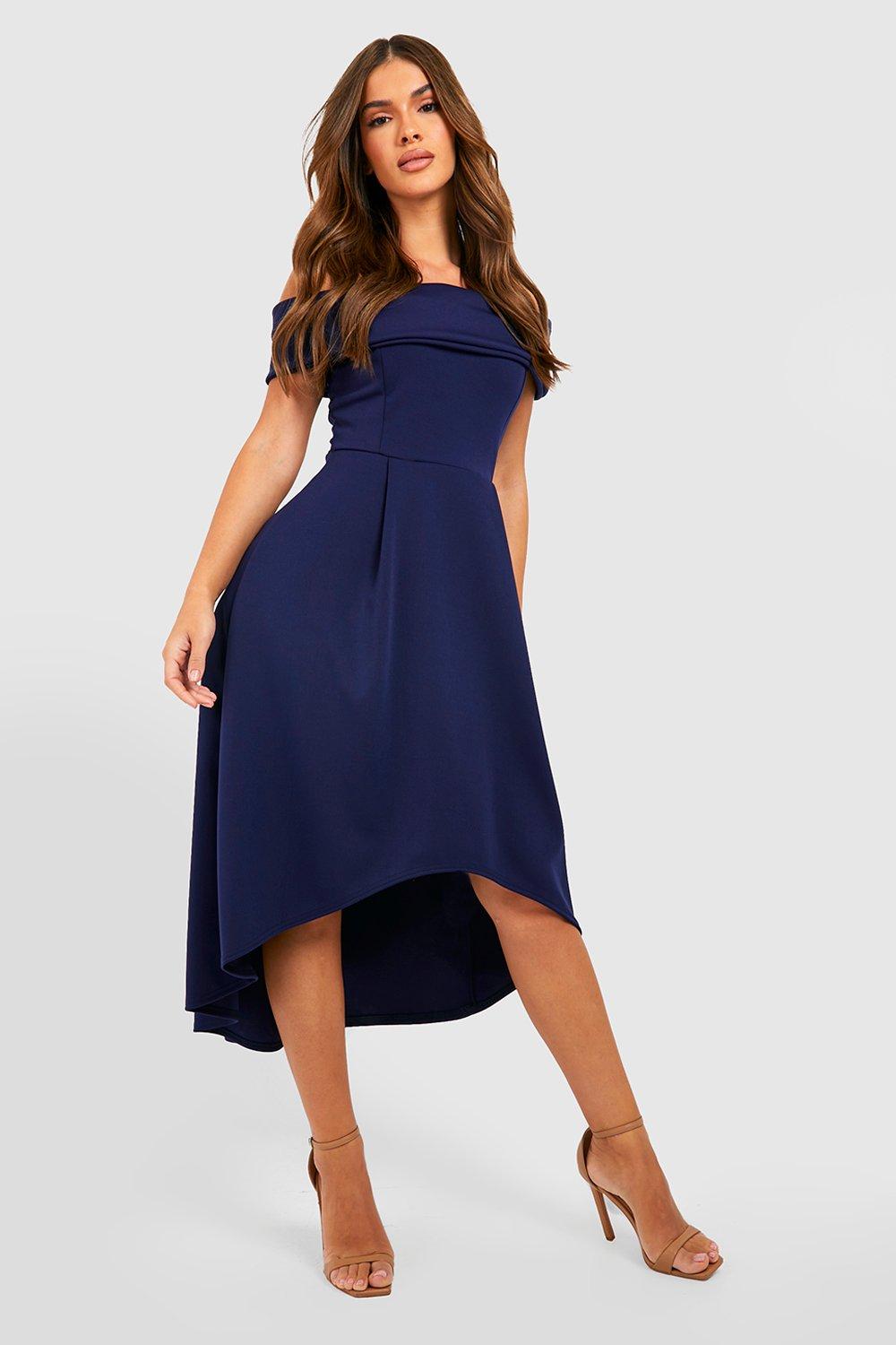 Boohoo high low top dress