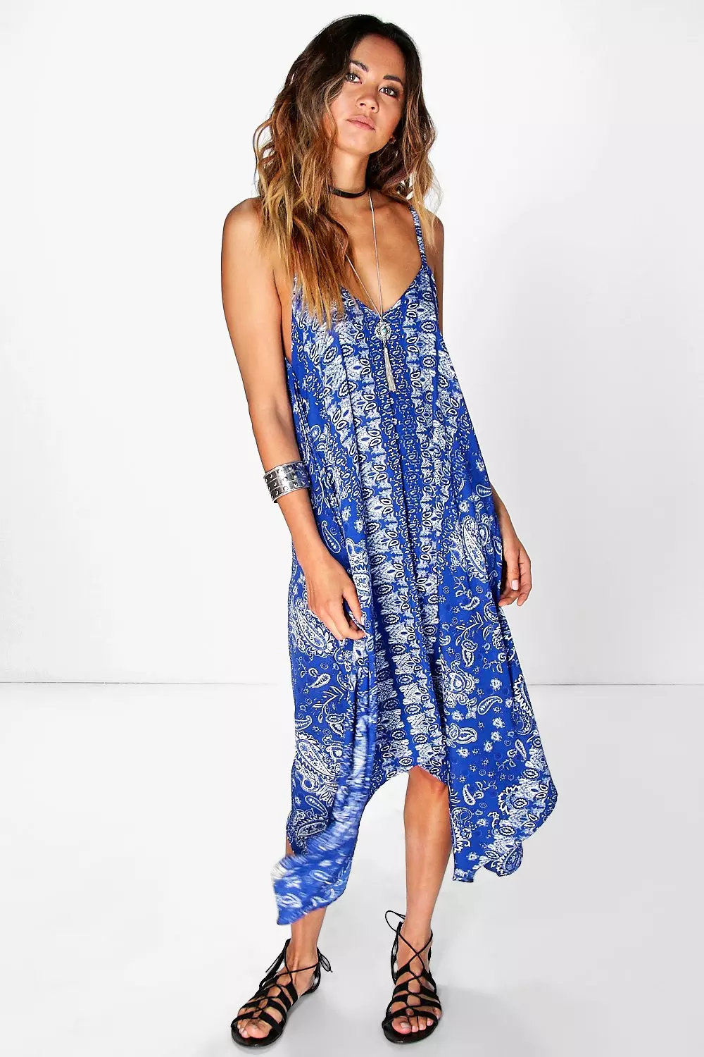 Boohoo hanky hotsell hem dress