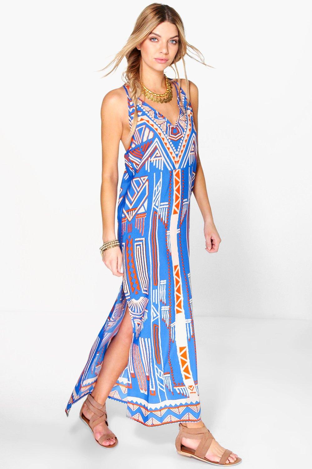 boohoo aztec dress