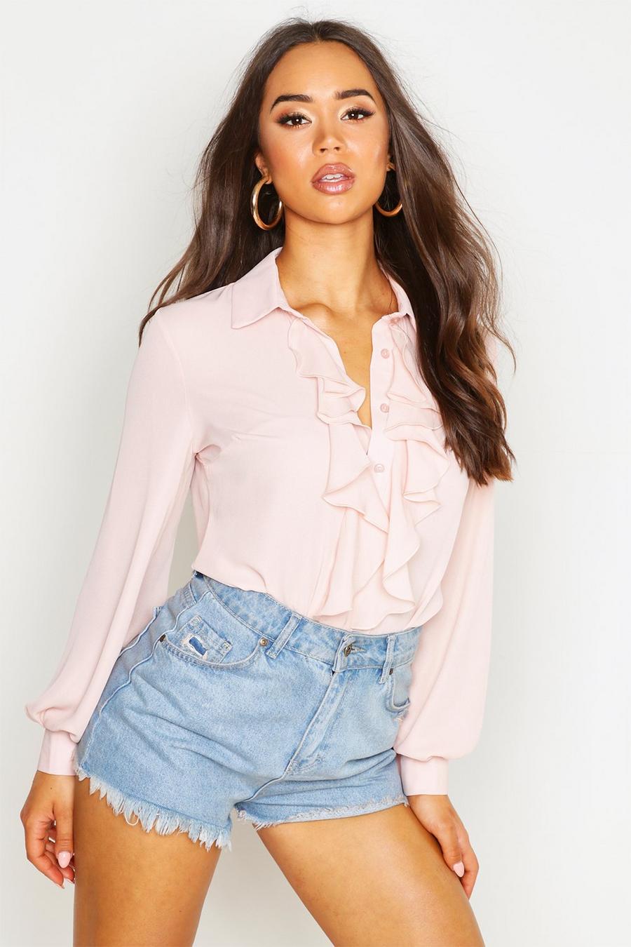 Blush Blouse Met Ruches image number 1