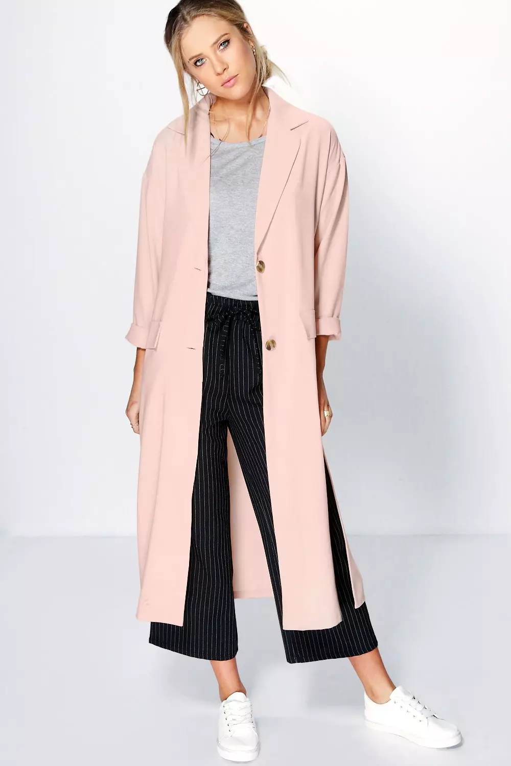 Longline duster coat on sale