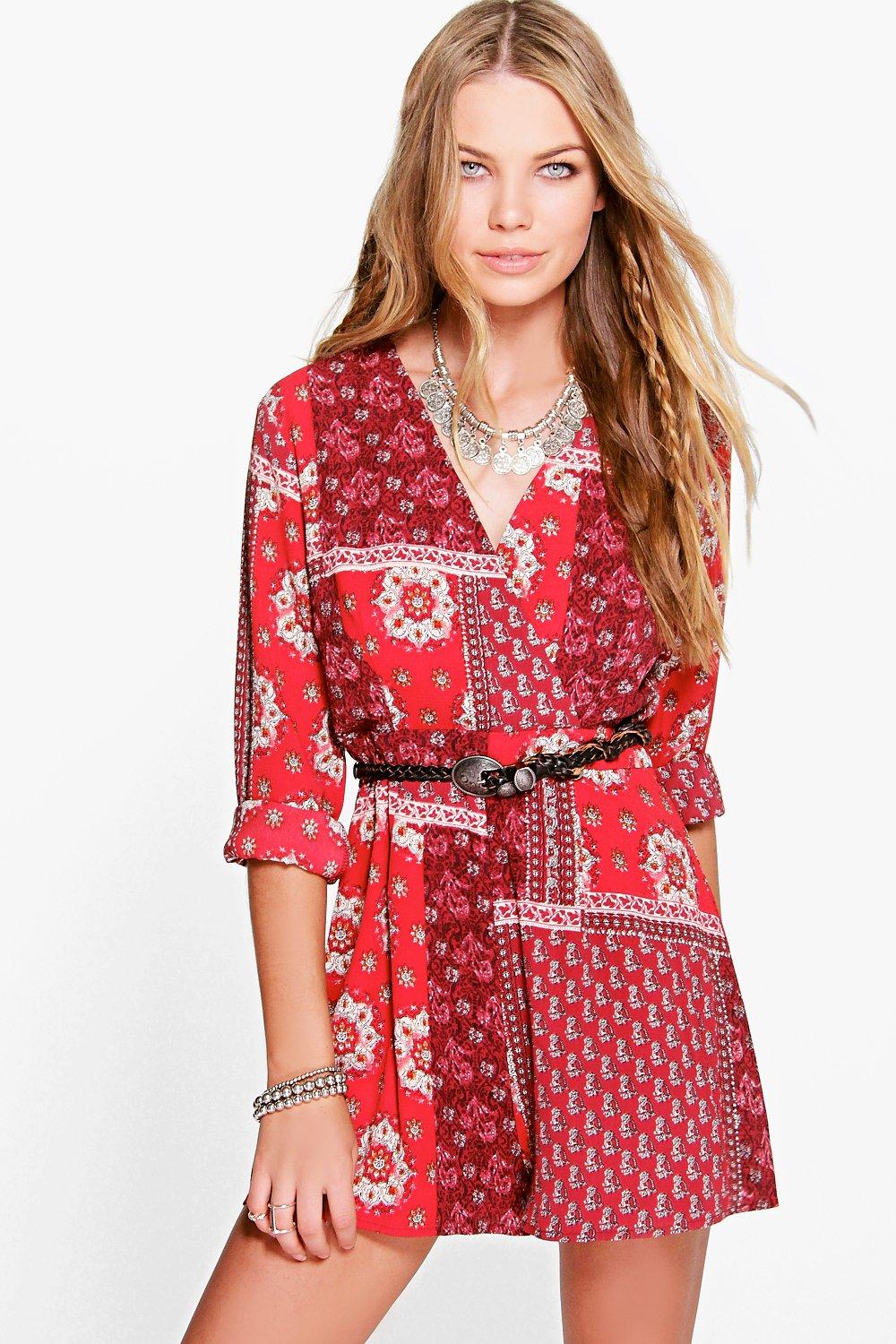 boho playsuit uk