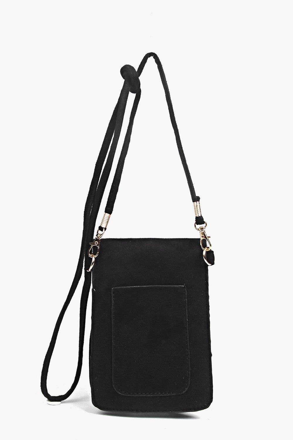 Charli Fringed Cross Body Phone Purse boohoo IE