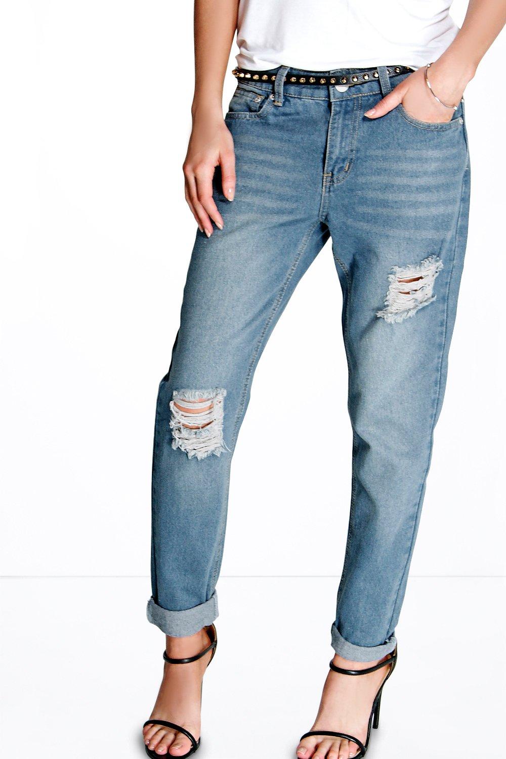 Jean mom top taille basse