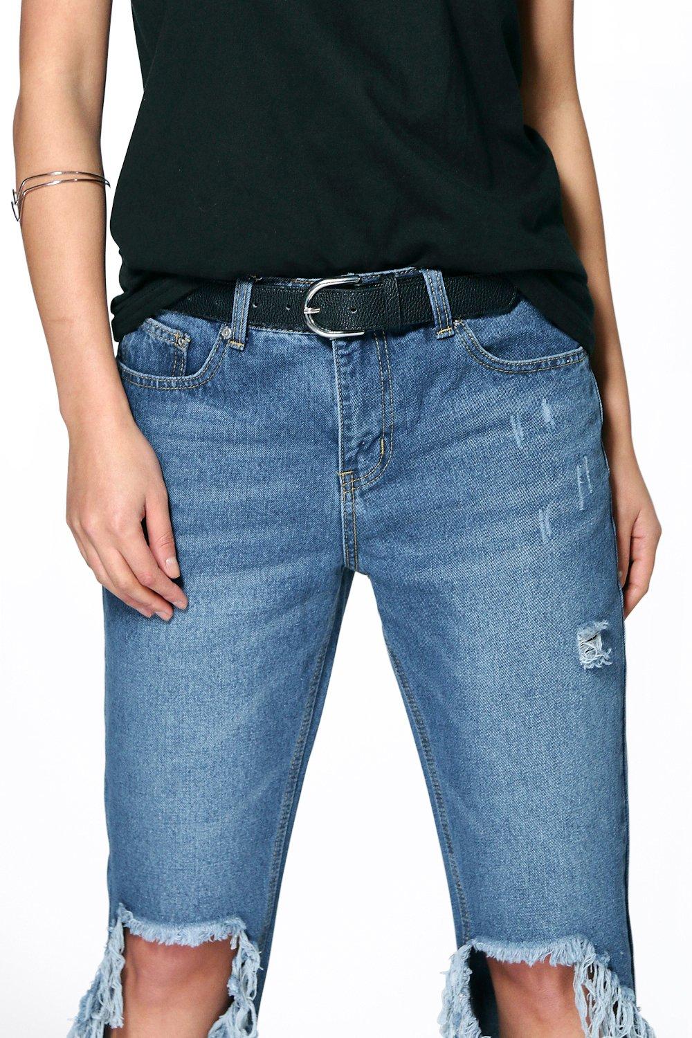 open knee boyfriend jeans