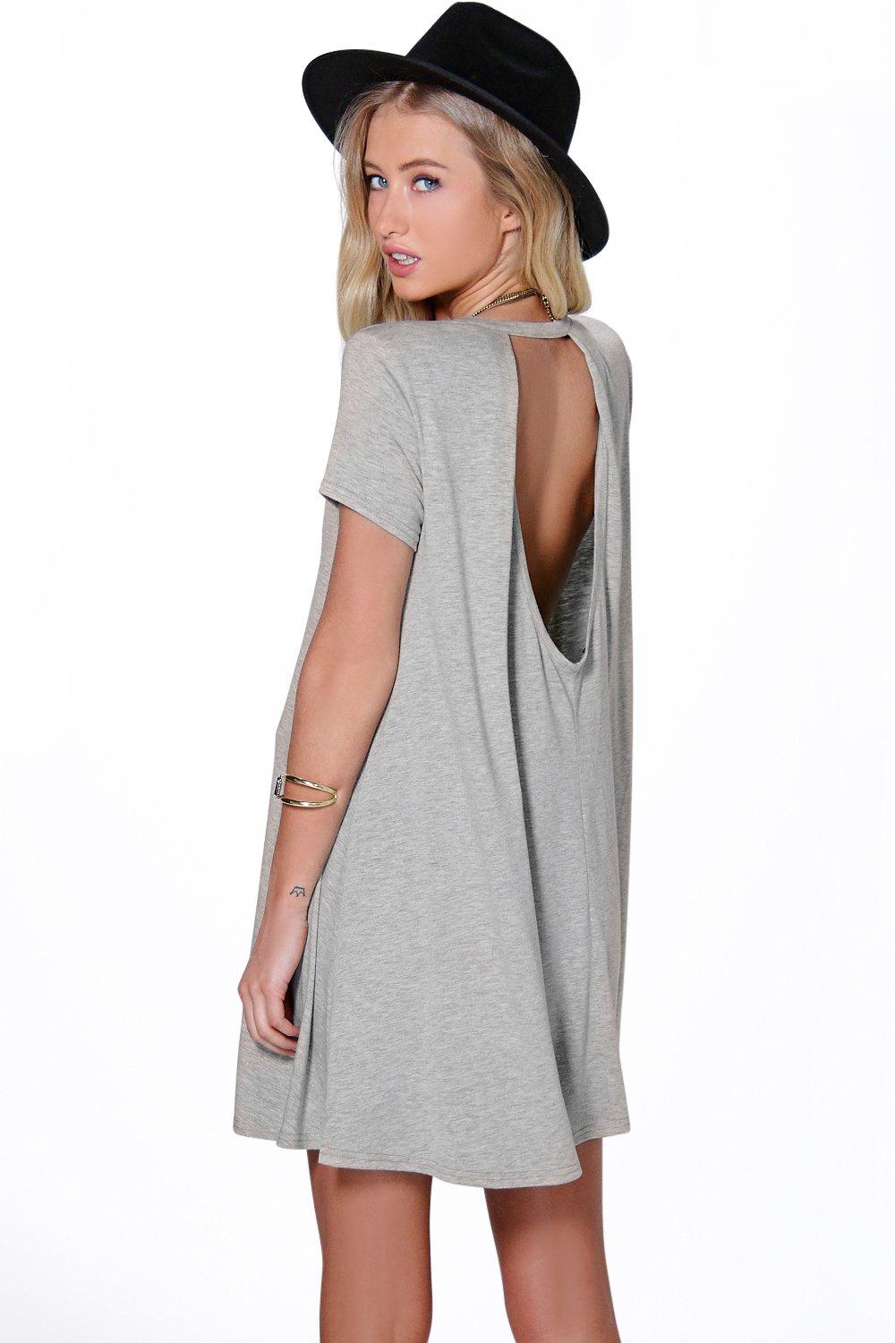 Open back sale swing dress