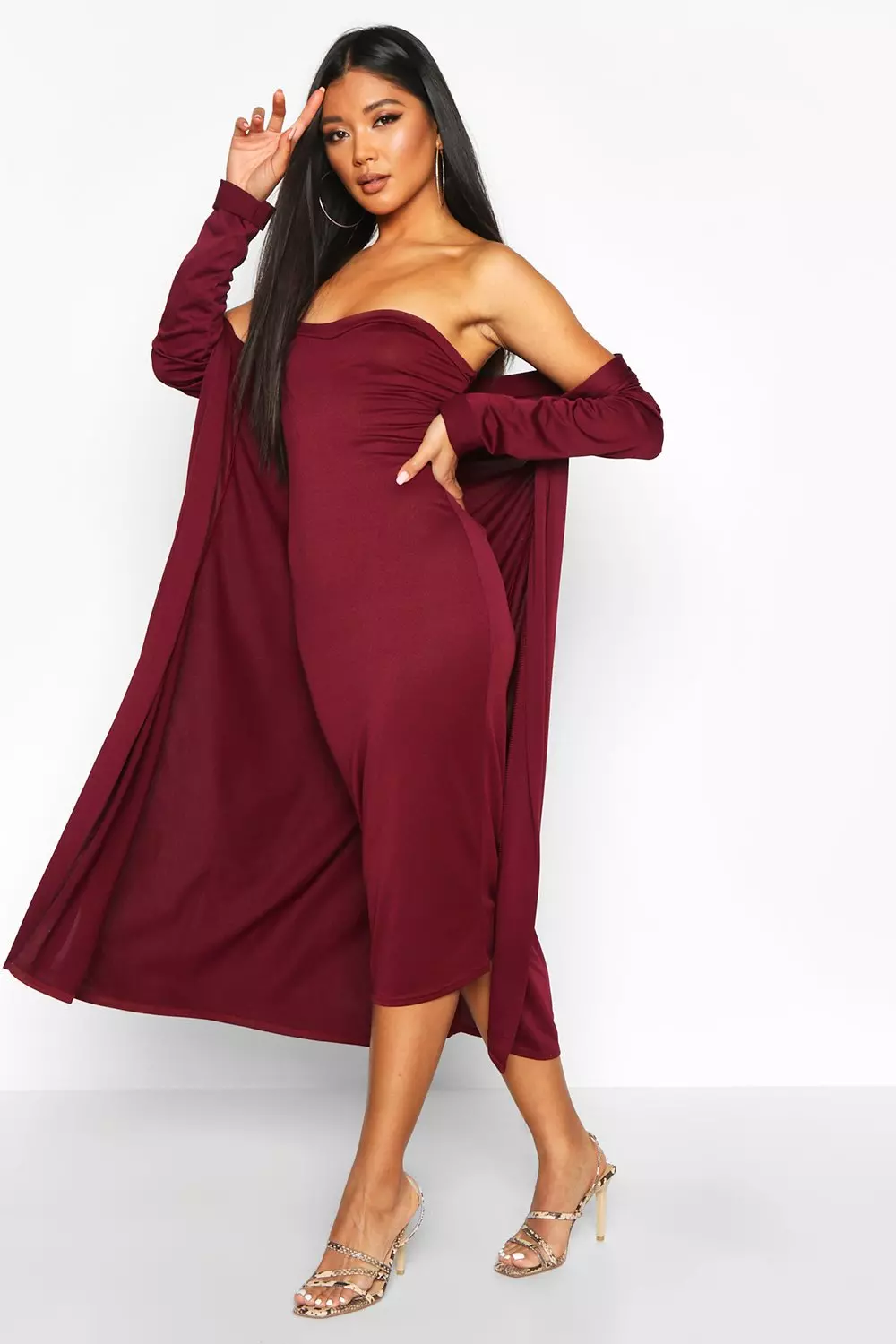 Dress and duster on sale co ord set