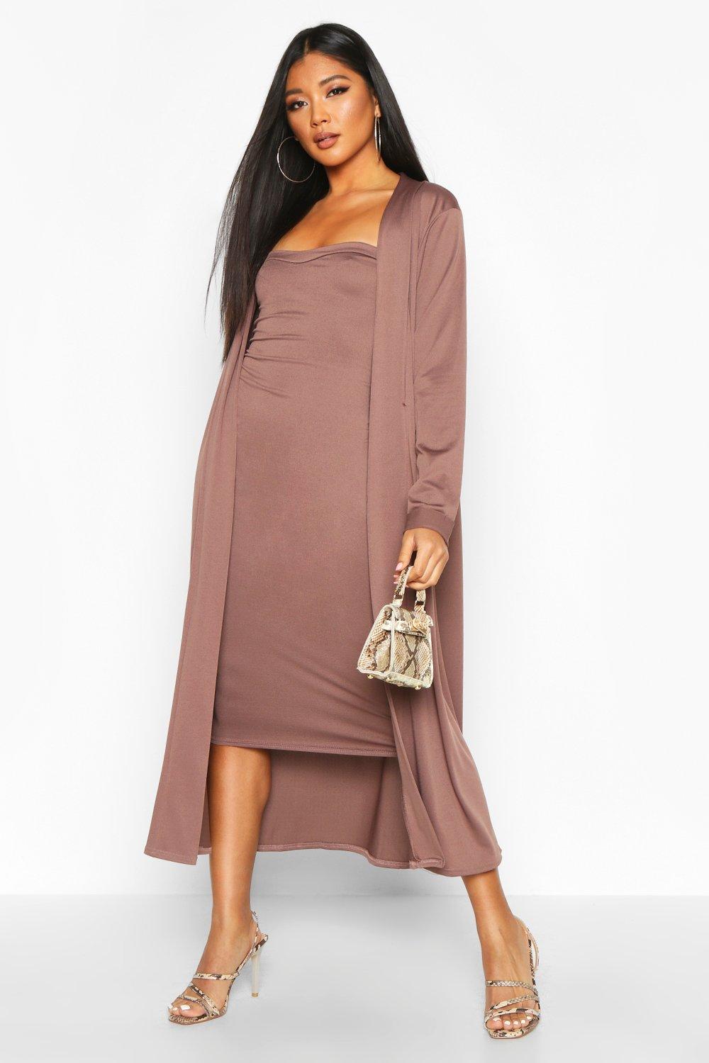 boohoo two piece dress