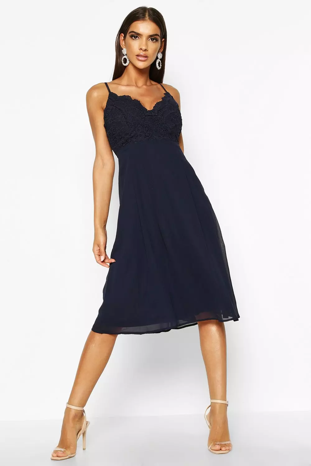 Strappy chiffon outlet dress