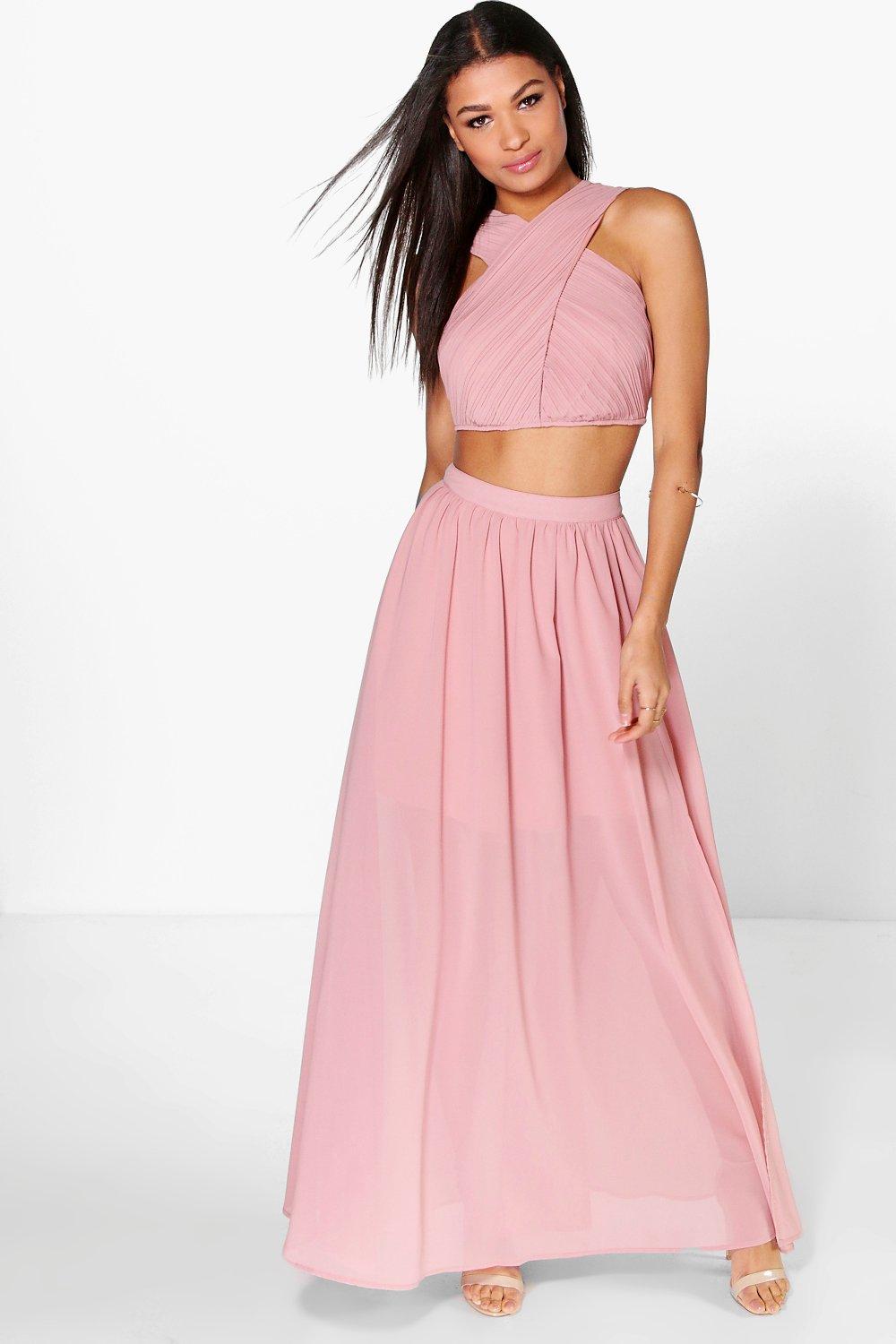 maxi skirt co ord set