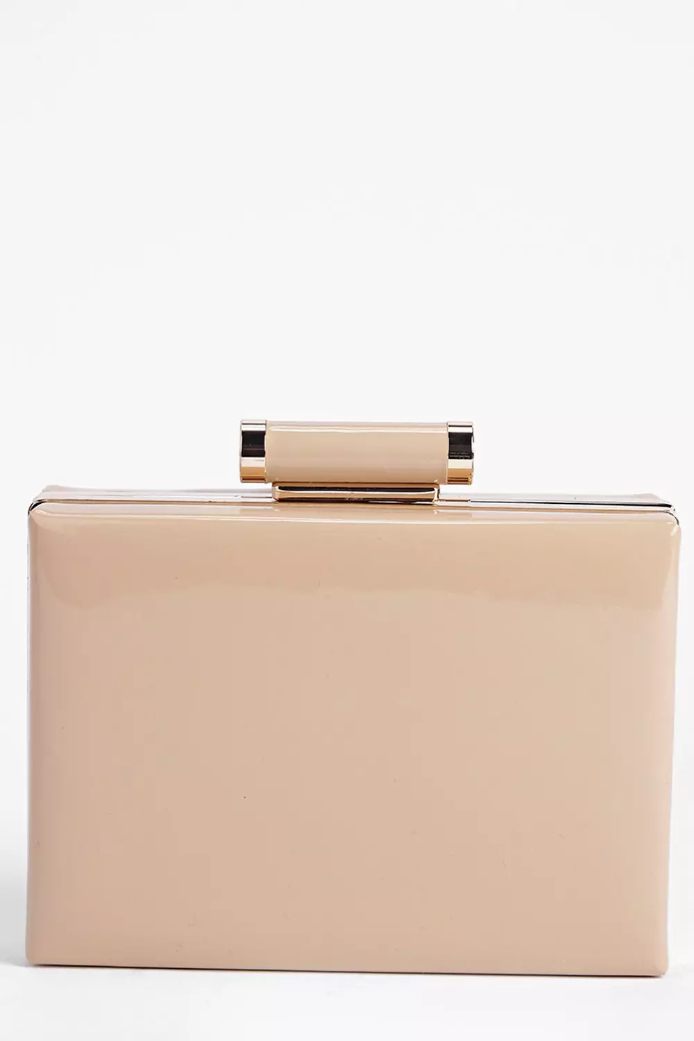 Orla Patent Box Clutch Bag