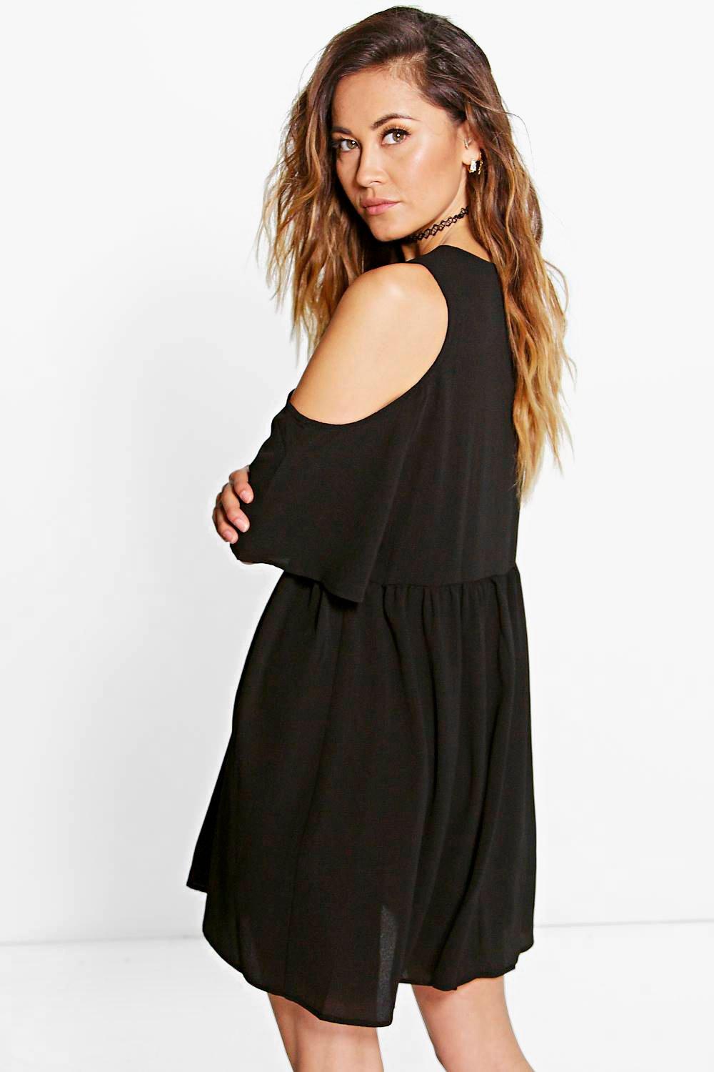 Cold shoulder sale smock dress