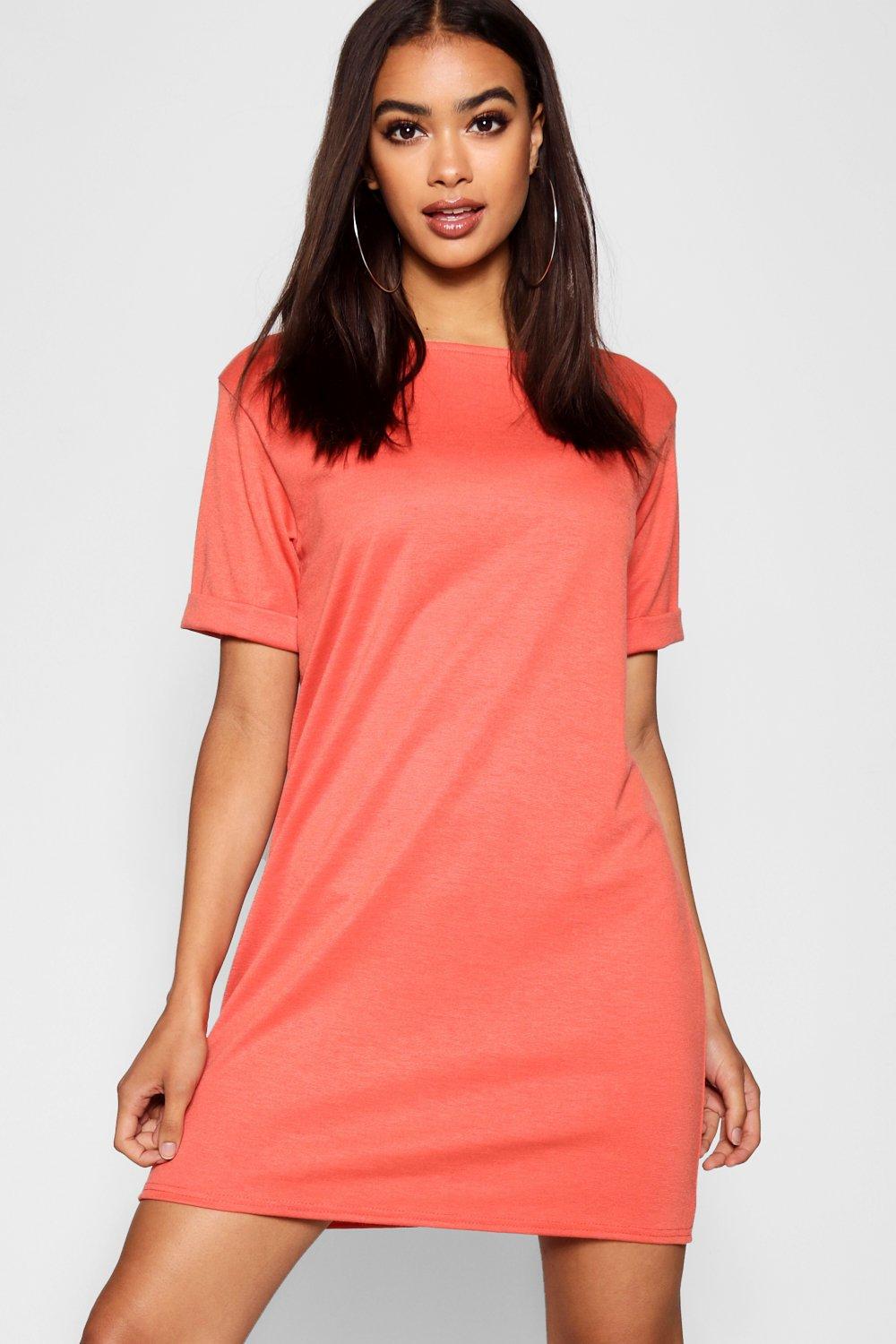 Plus Soft Rib Loose Shift Dress