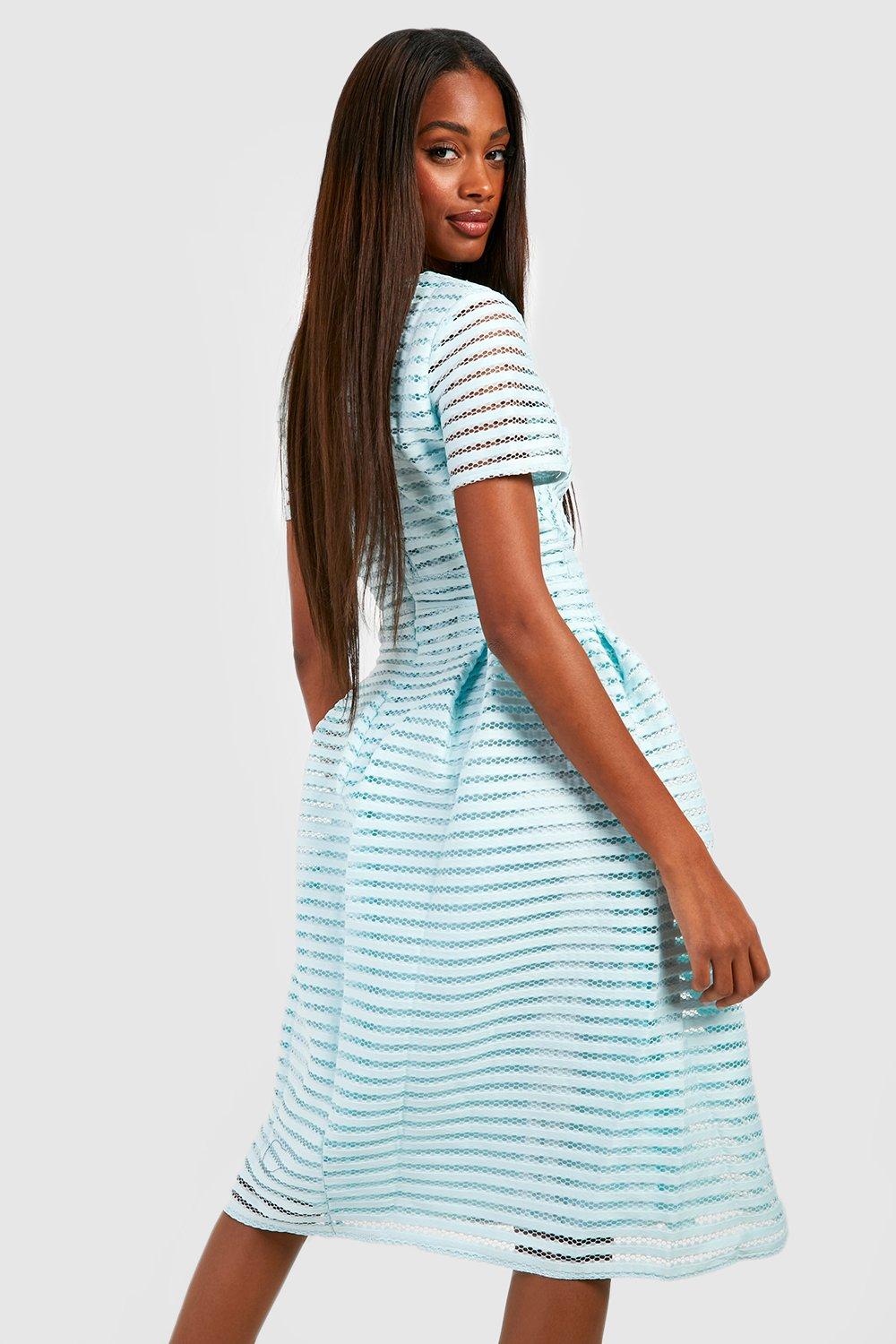 Boohoo boutique full hotsell skirted prom midi dress