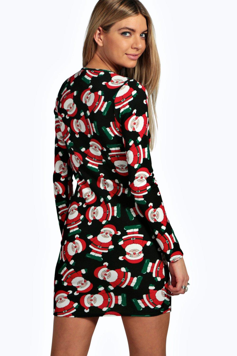 Boohoo on sale santa dress