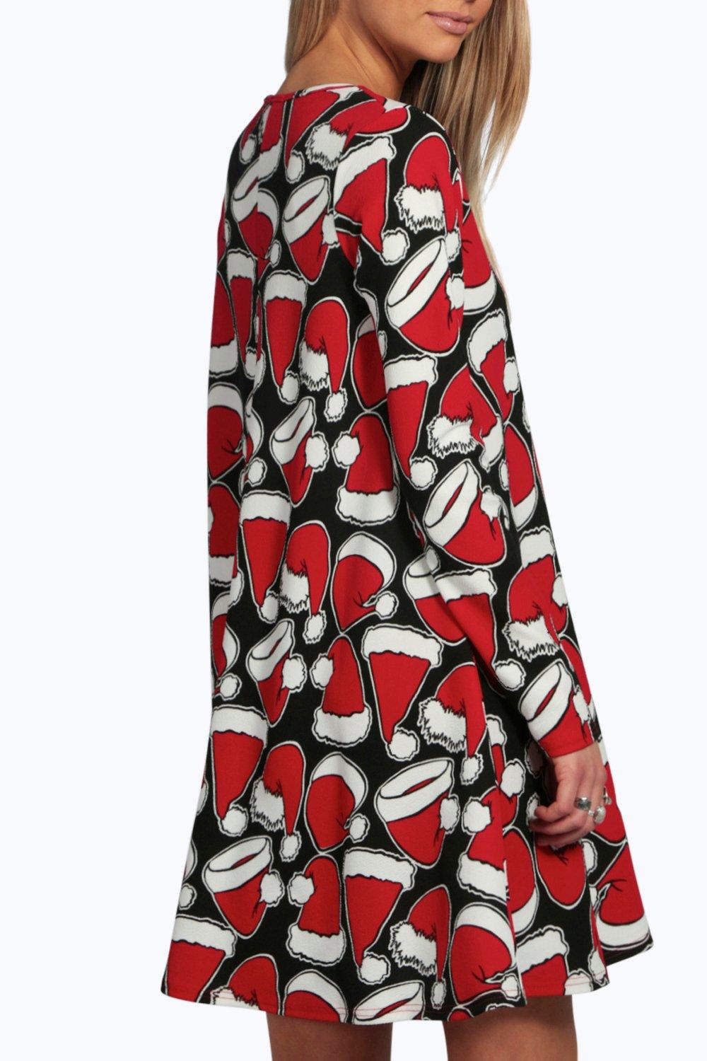 Boohoo santa outlet dress