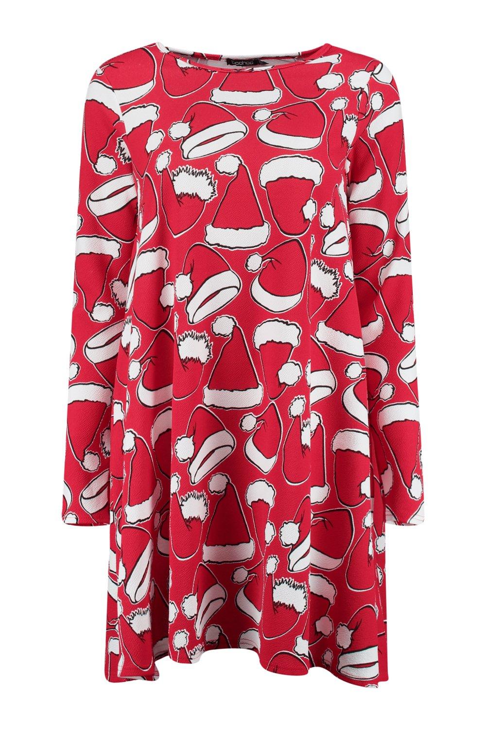 Boohoo santa outlet dress