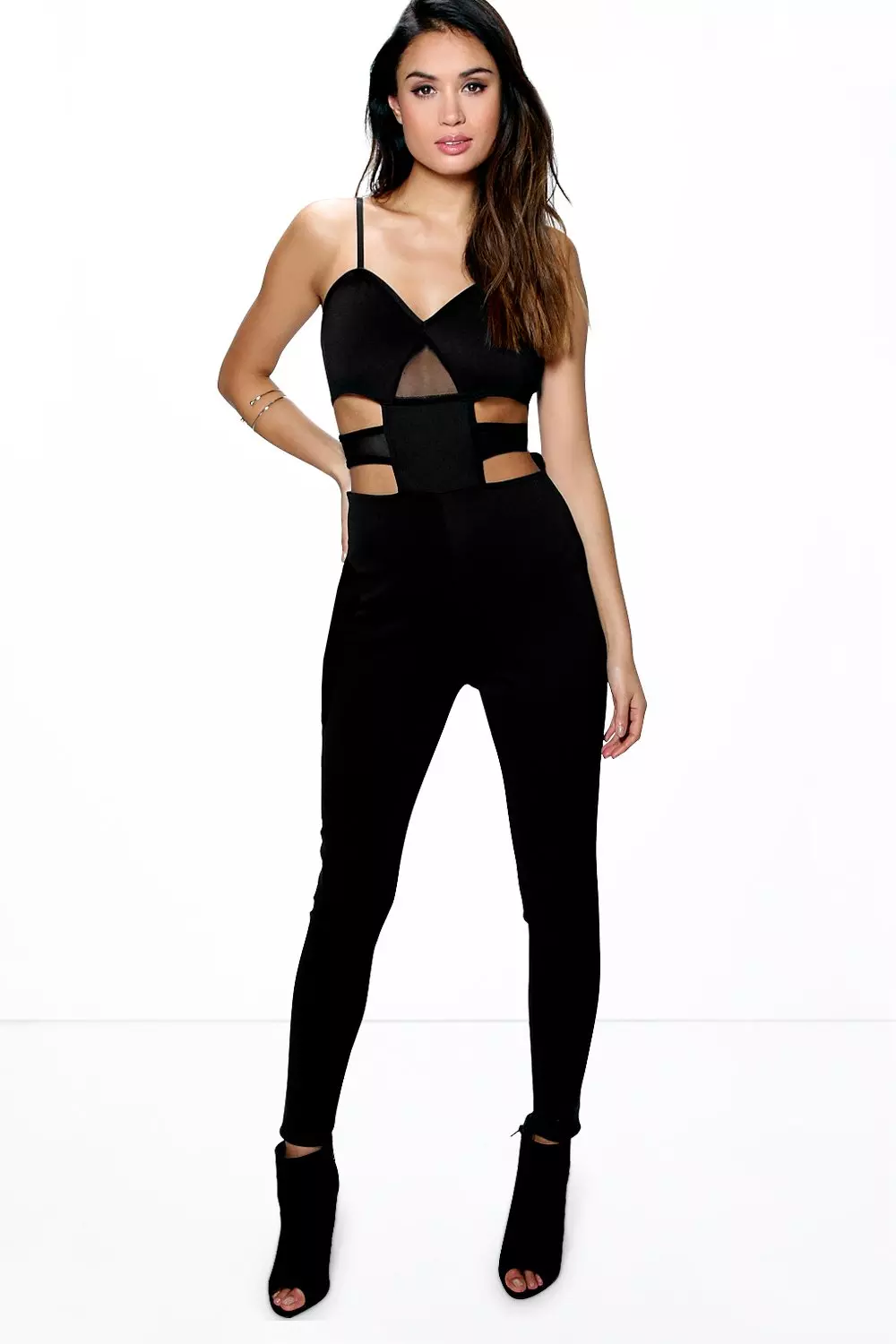 Black jumpsuit store skinny leg