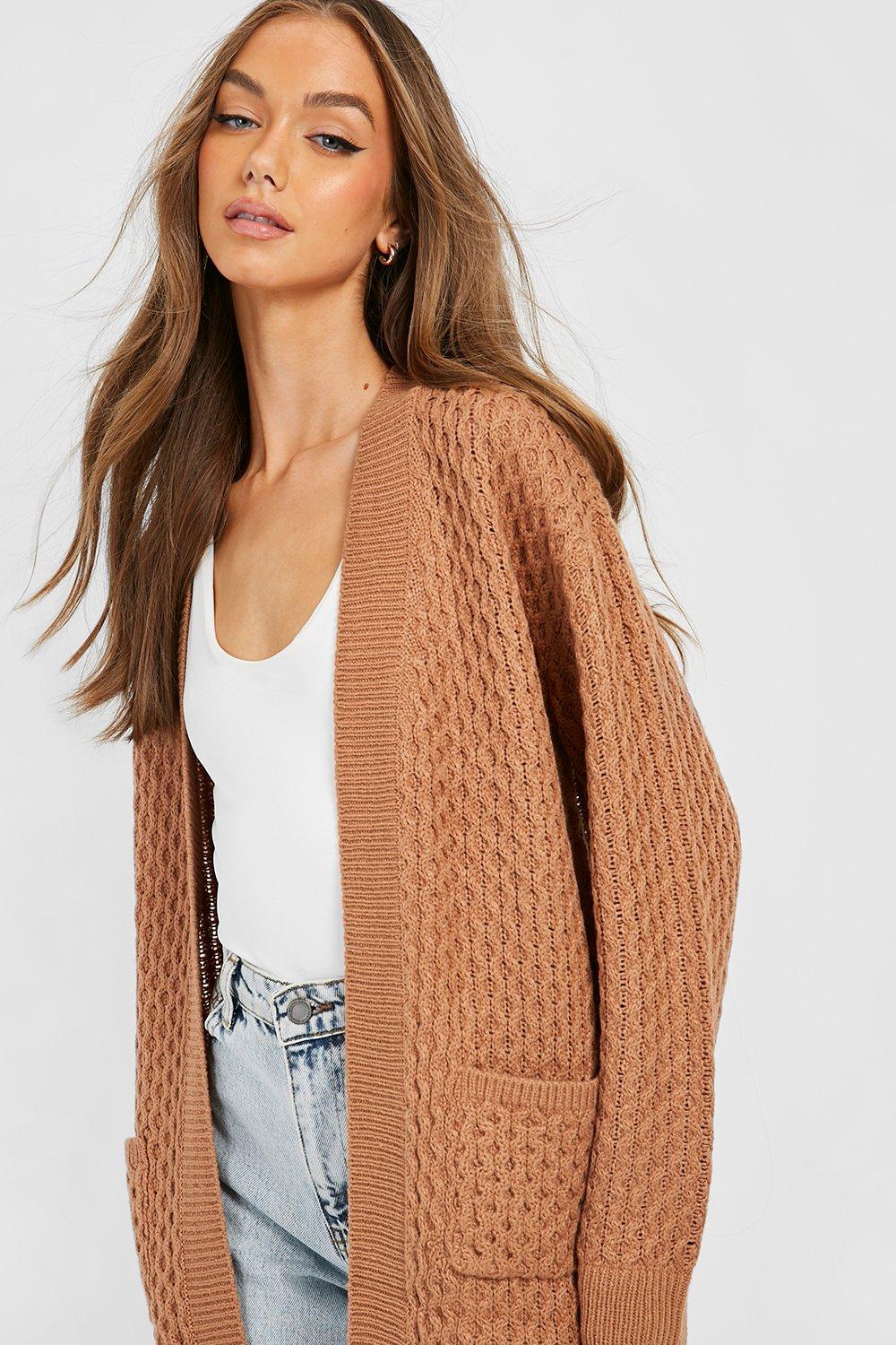 Cable Cardigan With Pockets