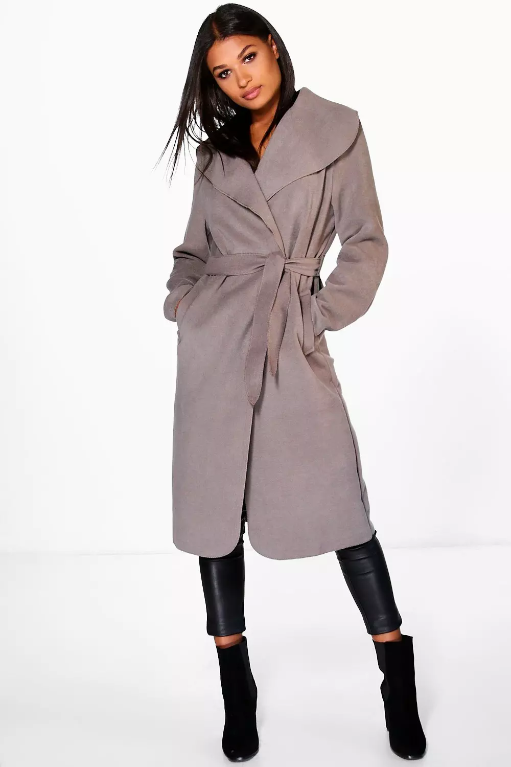 Boohoo shawl clearance coat