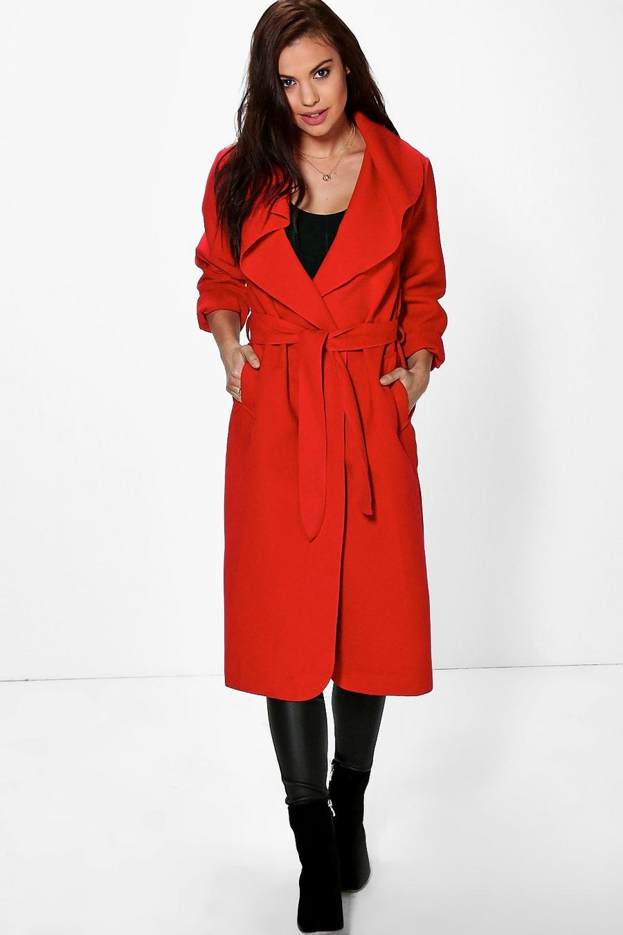 Belted Shawl Collar Coat image number 1