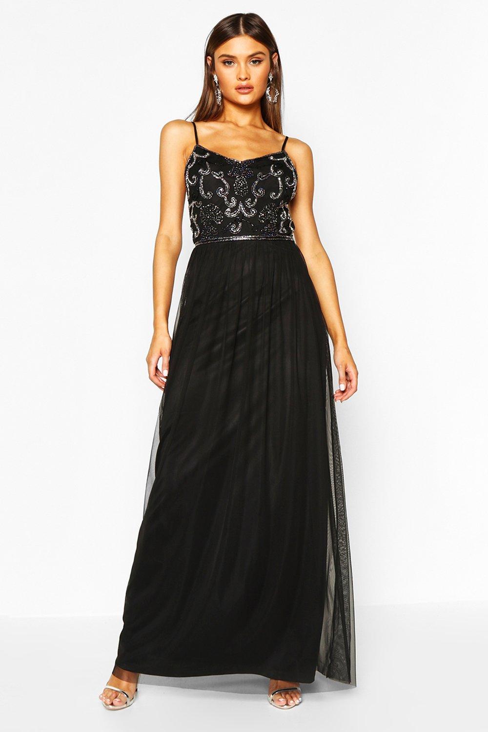 boutique embellished maxi dress