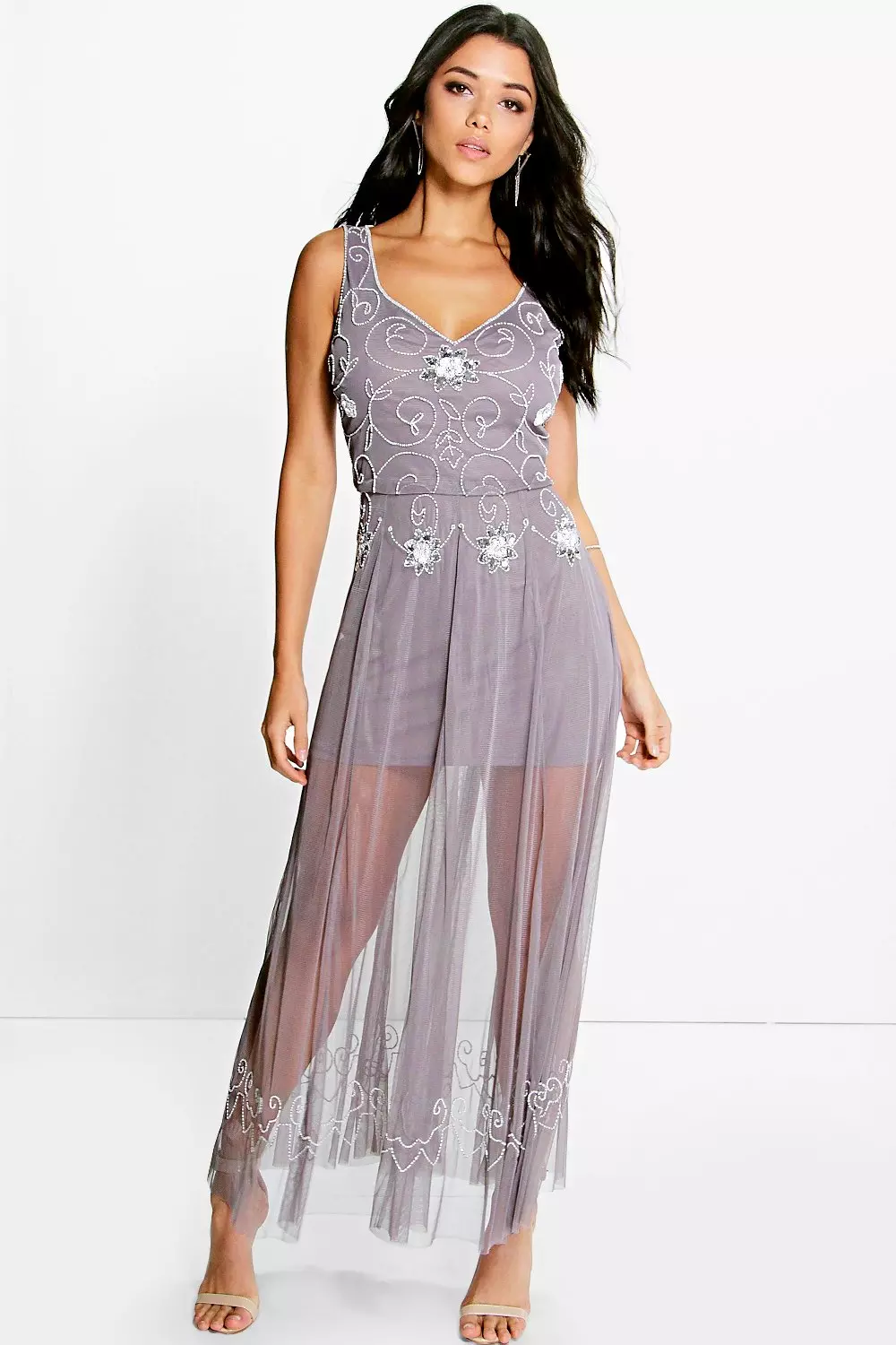 Boohoo shop beaded dress