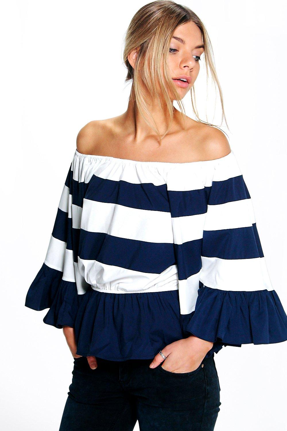 boohoo off the shoulder top