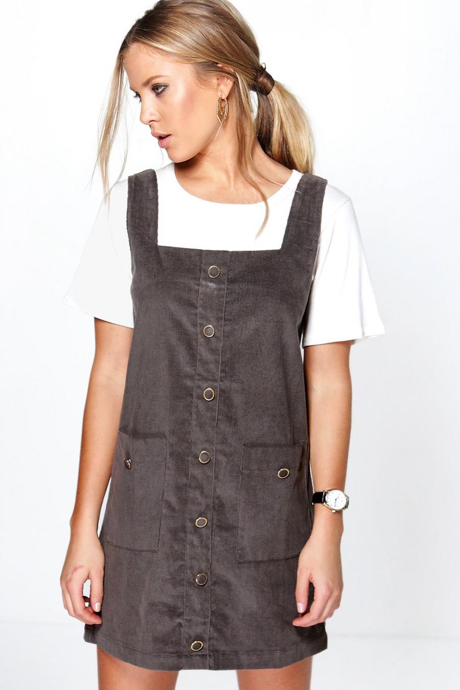 Carrie Cord Pocket Pinafore Dress image number 1