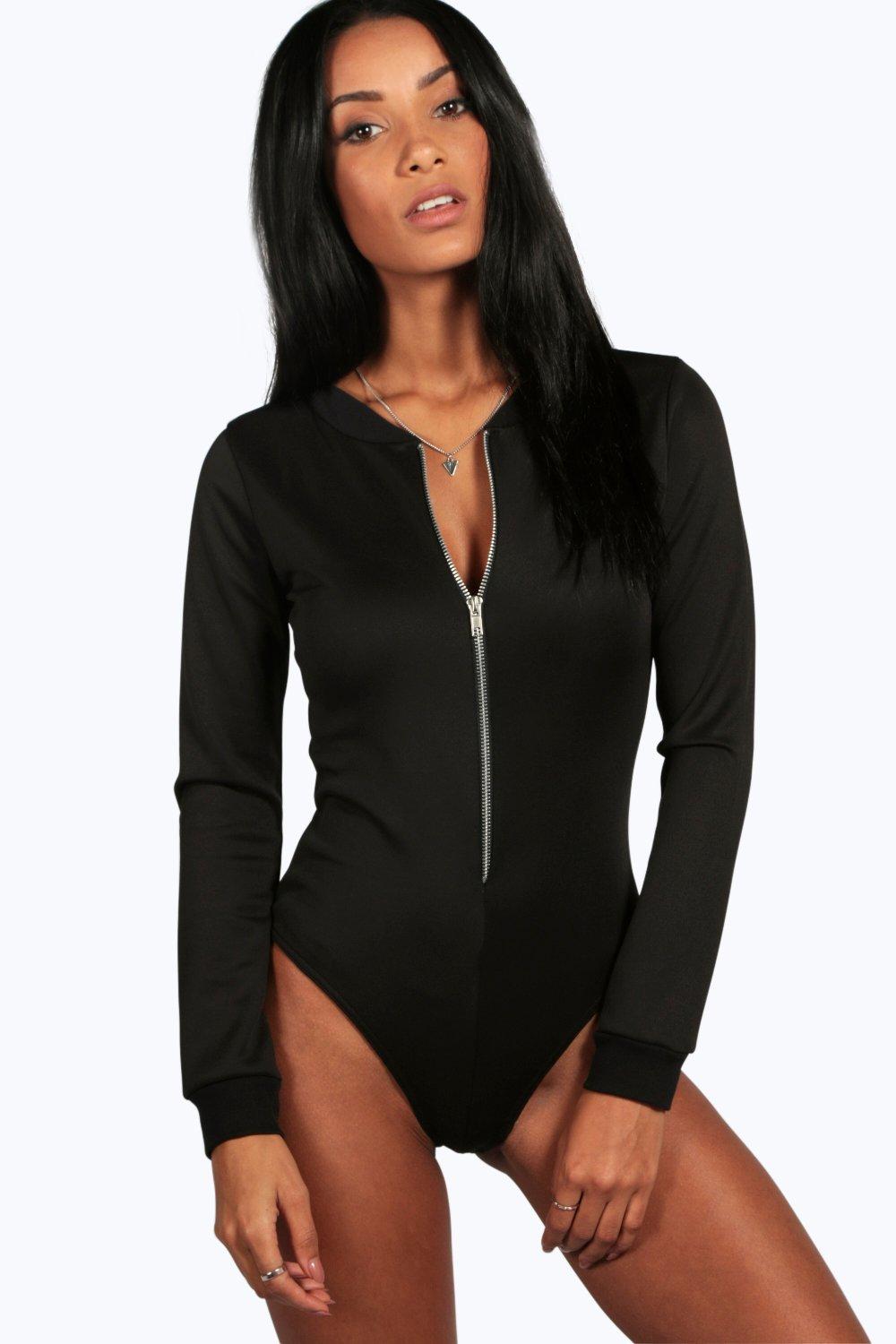 zip front bodysuit