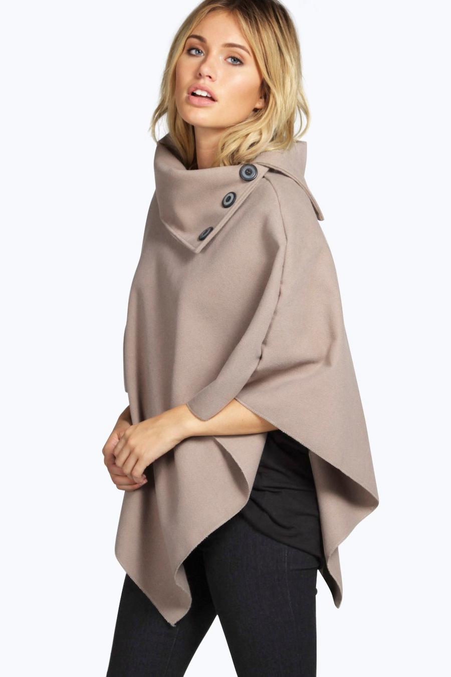 Stone Cape With Buttons image number 1