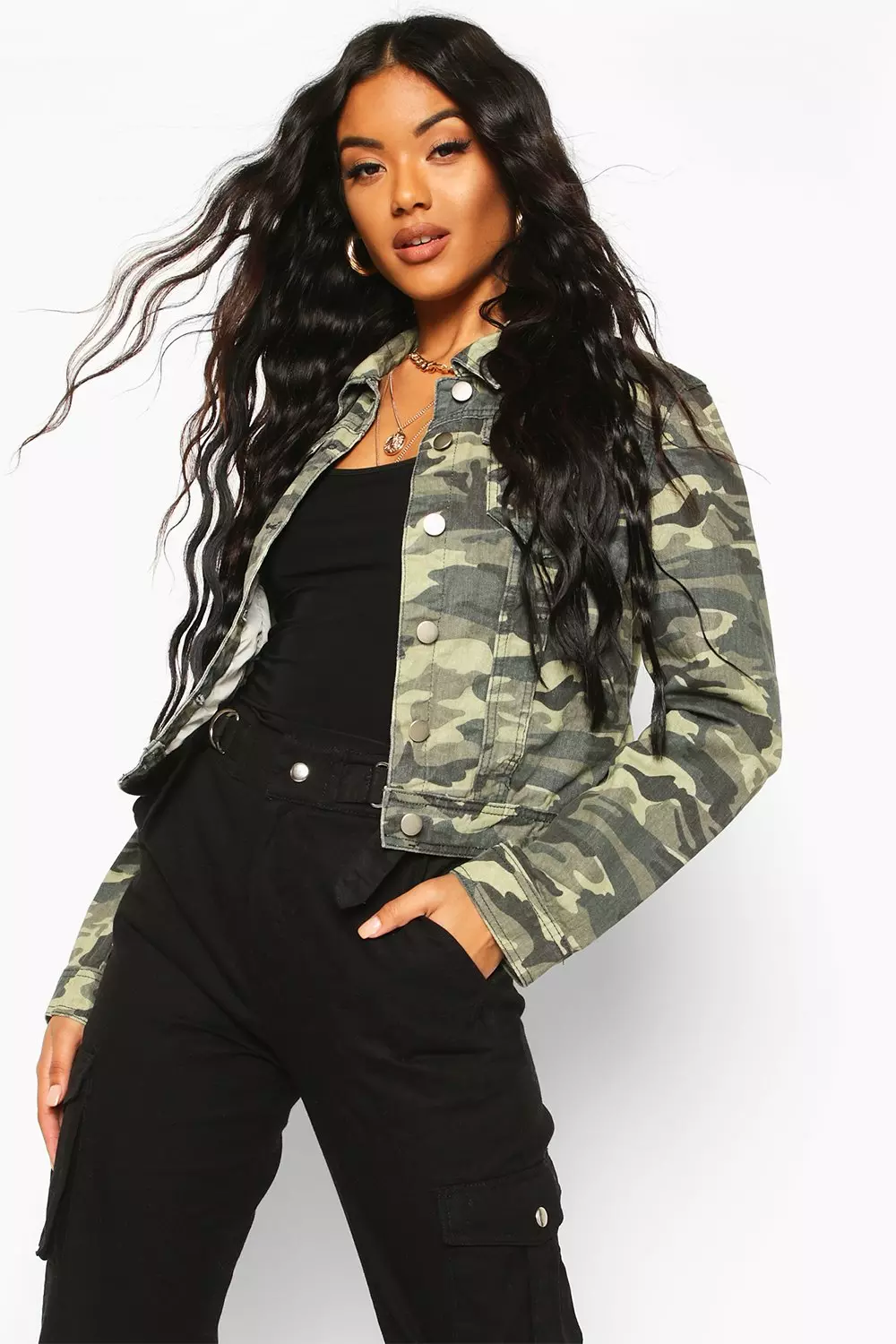 Boohoo camouflage jacket sale