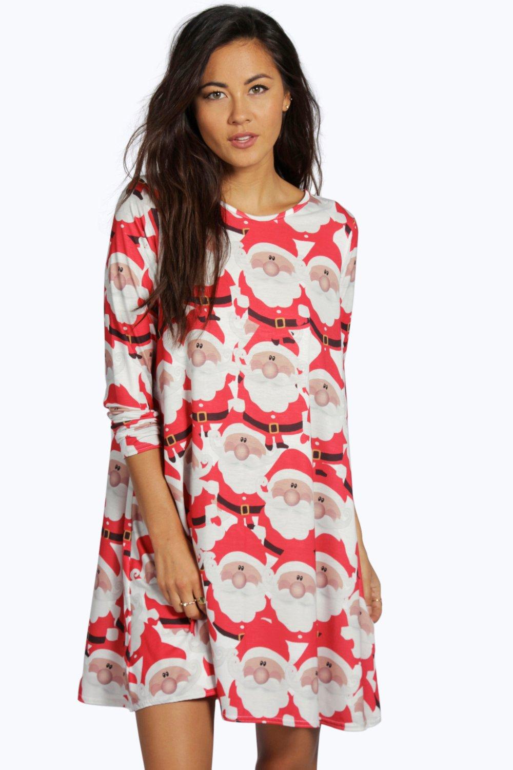 boohoo santa dress