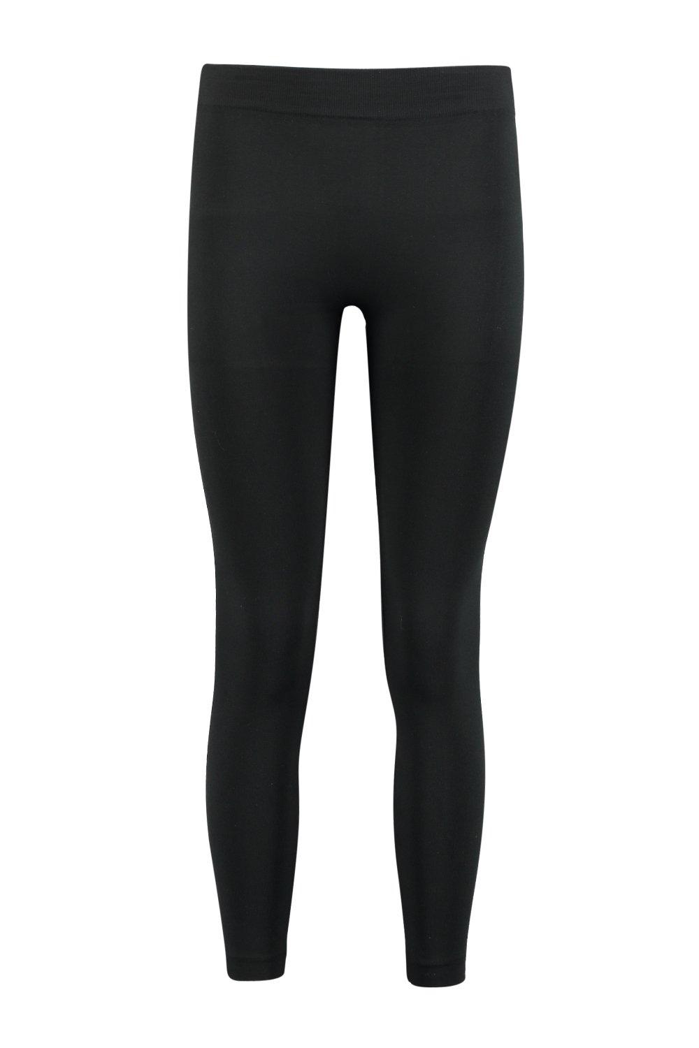 Boohoo Eliza Matte Black Leather Look Leggings, $16