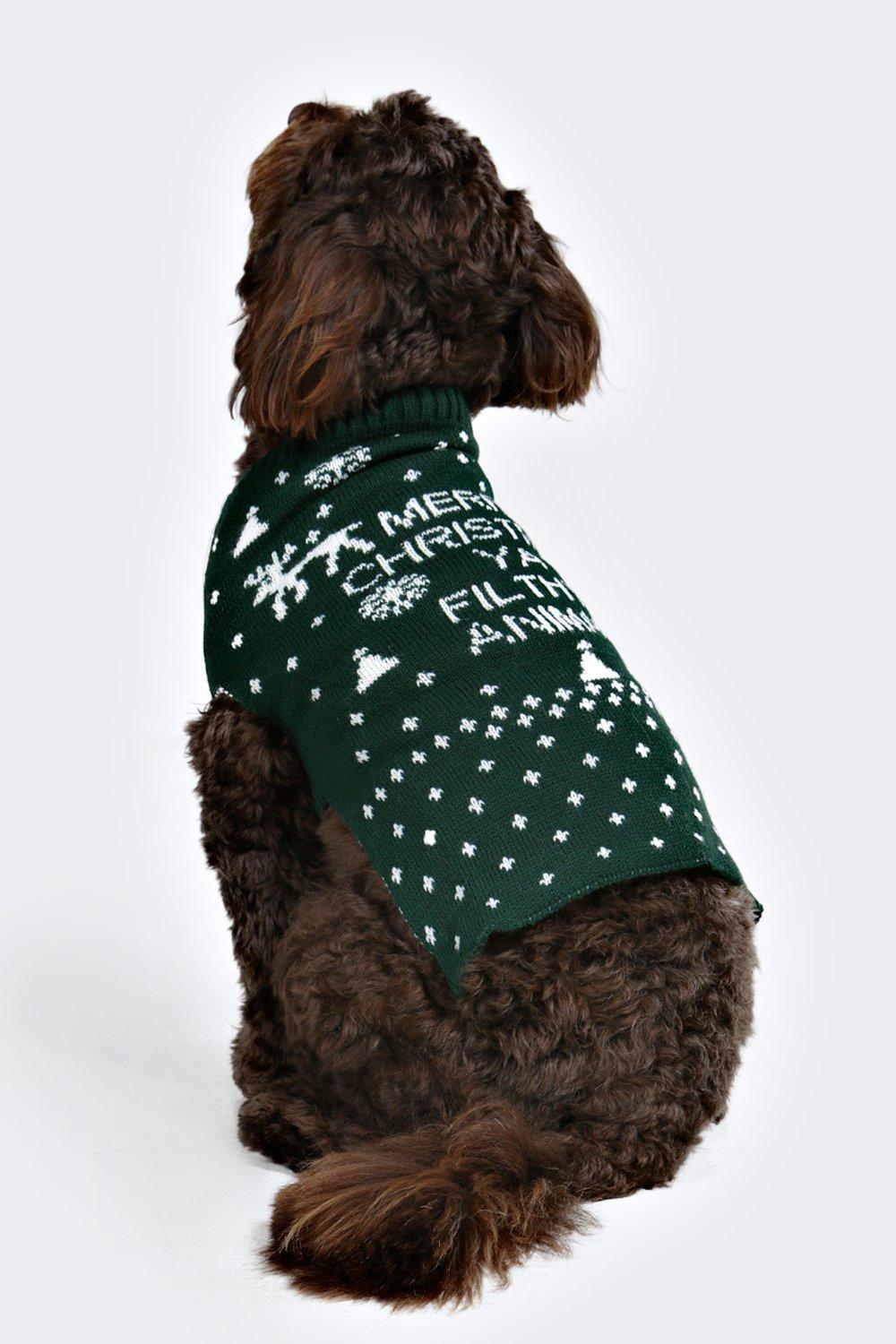 Merry christmas you 2025 filthy animal dog sweater