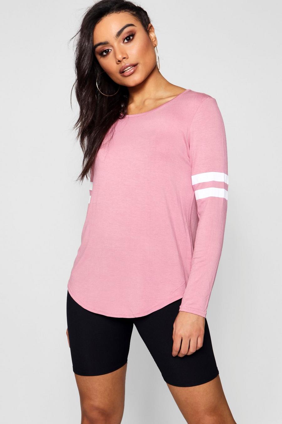 Rose Baseball Long Sleeve Top image number 1