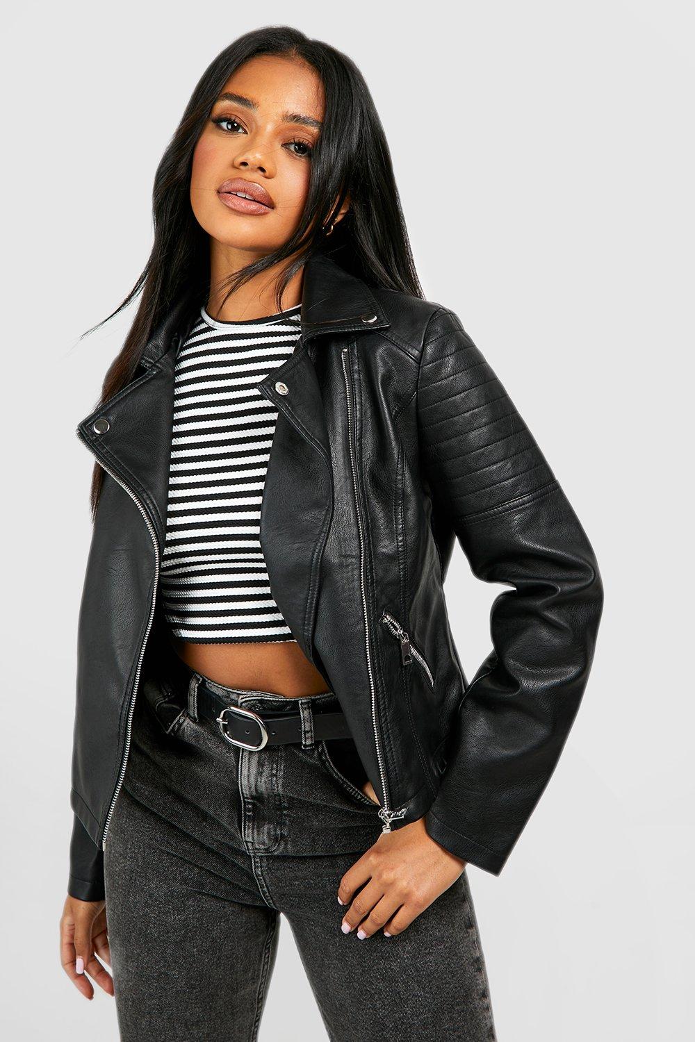 Black Leather Motorcycle Jacket Stock Photo - Download Image Now