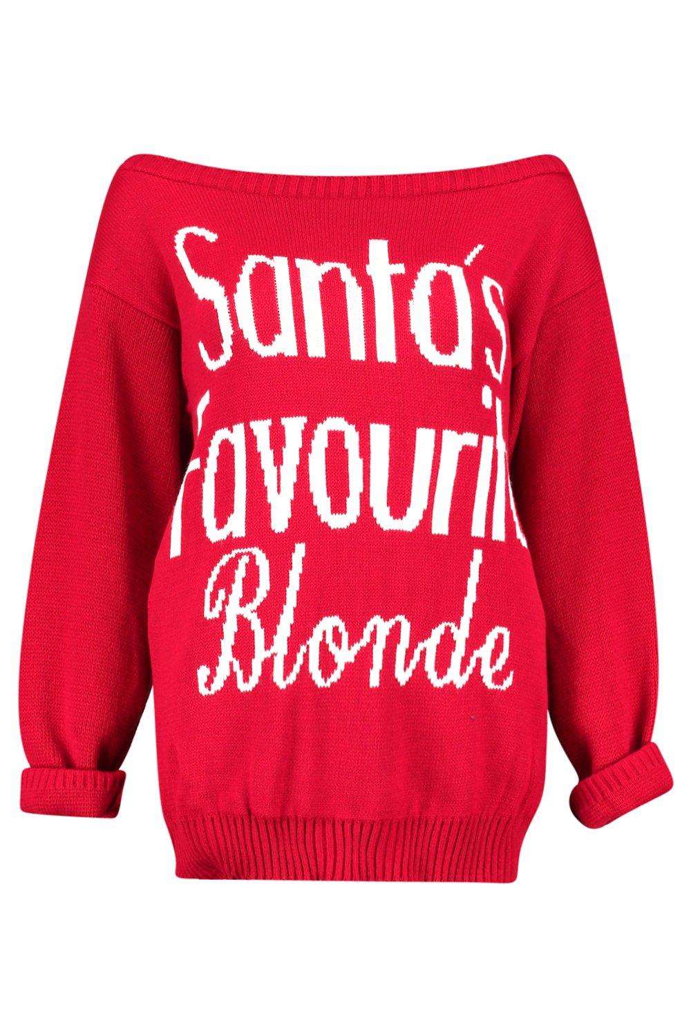 Santa's favourite 2025 blonde jumper