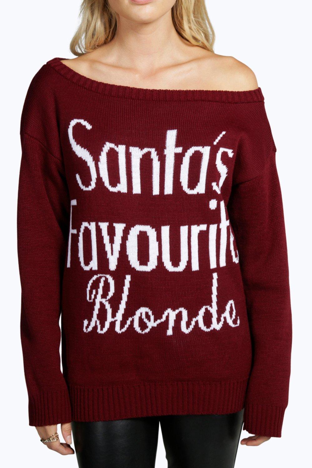 Santa's favourite blonde on sale jumper