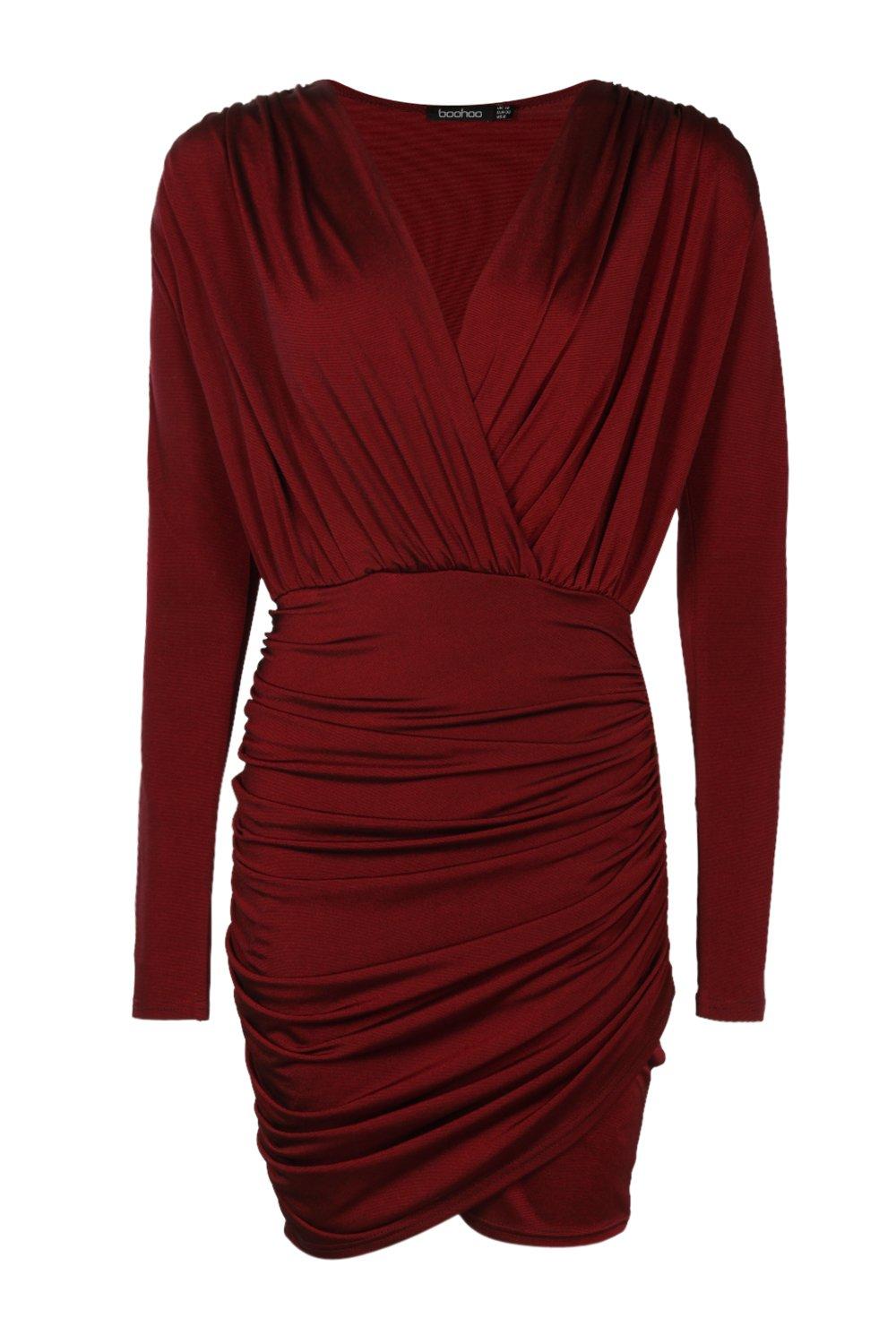 Slinky wrap bodycon dress on sale